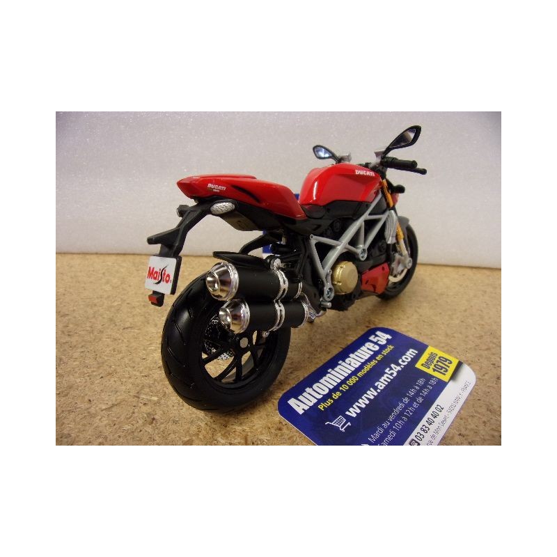 Maisto Ducati Streetfighter Miniature Ducati Streetfighter S Maisto - Échelle 1/12 - Modèle Collection Métal 17,8cm Moto Miniature 1/12