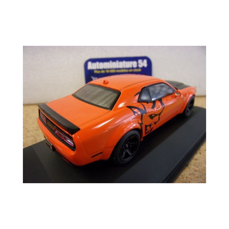 SOLIDO Dodge Challenger SRT Demon Orange 2018 – 1/43 – Miniature De Collection – Voiture Moulée Sous Pression