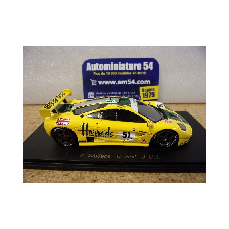 Spark S6675 MCLAREN F1 GTR N°51 Mach One Racing 3ème 24H Le Mans 1995 1/43