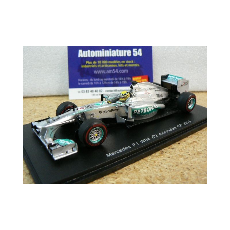 2013 Mercedes W04 Australian GP Nico Rosberg n°9 S3055 Spark Model