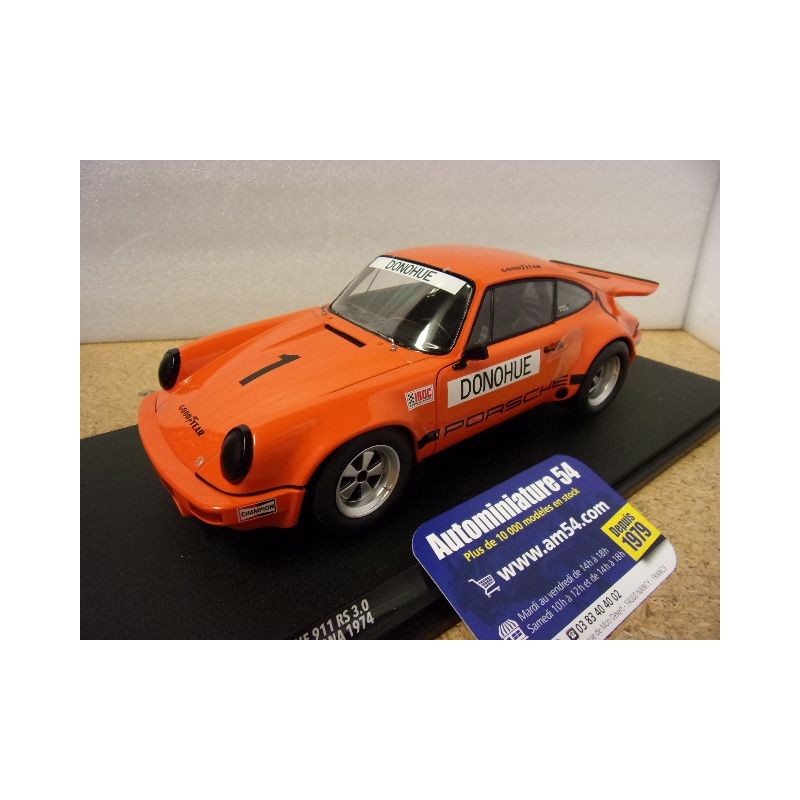 1974 Porsche 911 RS 3.0 n°1 Donohue Iroc Daytona S1810701Solido