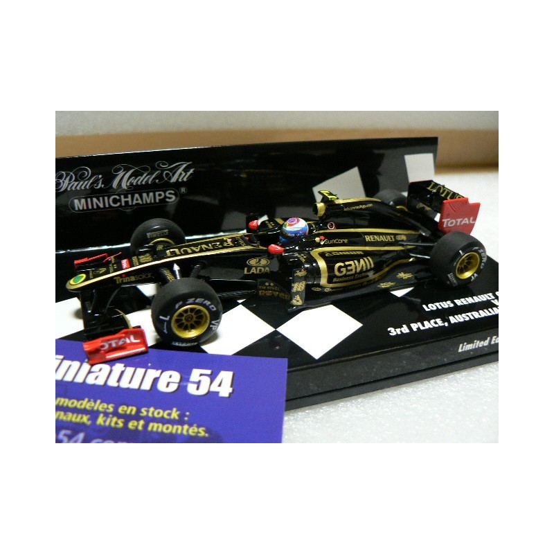 2011 Lotus Renault  n°10  R31 V.Petrov 3rd Australia 410110110 Minichamps