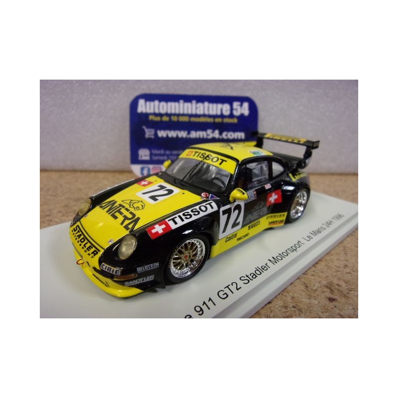 1996 Porsche 911 - 993 GT2 Stadler n°72 Calderari - Bryner - Richter Le Mans S5523 Spark Model