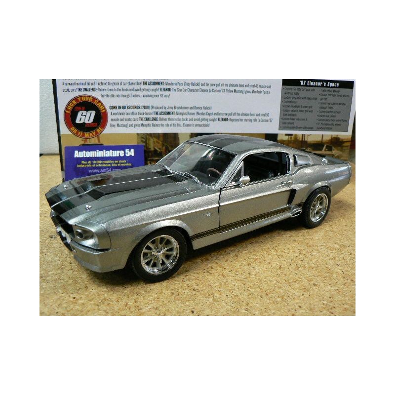 Ford Mustang GT500 Eleanor 1967 Gone in 60 Secondes - 60 secondes Chrono  green12909 Greenlight