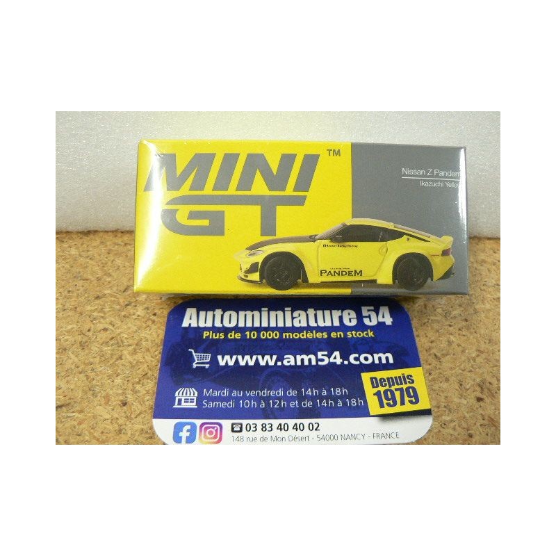 Nissan Z Pandem Ikazuchi Yellow MGT0052 Mini GT