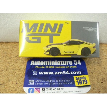 Nissan Z Pandem Ikazuchi Yellow MGT0052 Mini GT
