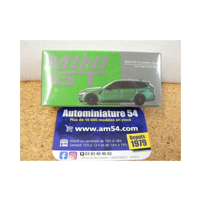 BMW M3 Touring Compétition Isle of Man Green MGT00764 True Scale Models Mini GT