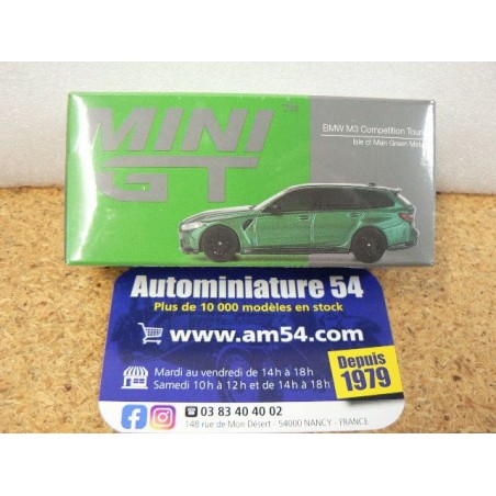 BMW M3 Touring Compétition Isle of Man Green MGT00764 True Scale Models Mini GT