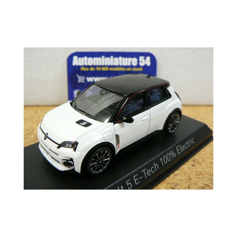 Renault 5 E-Tech Electric Pearl White - Black 2025 510553 Norev