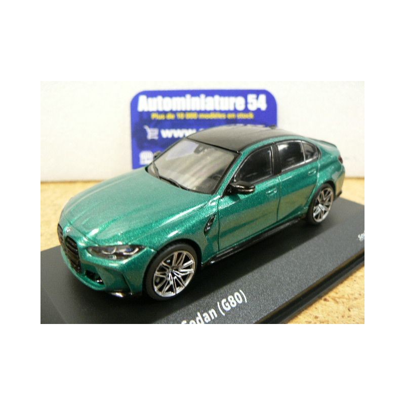 BMW M3 Competition Sedan G80 Isle of Man green S4315301 Solido