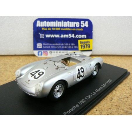 1955 Porsche 550 n°49 Arkus Duntov - Veuillet 13th Le Mans S9713 Spark Model