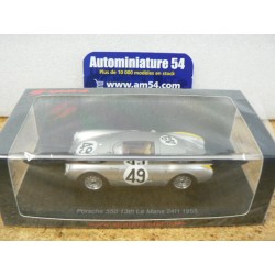 1955 Porsche 550 n°49 Arkus Duntov - Veuillet 13th Le Mans S9713 Spark Model