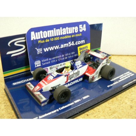 1984 Toleman Hart TG 183B n°19 Ayrton Senna Dirty Version First F1 Race Brazil 540843339 Minichamps