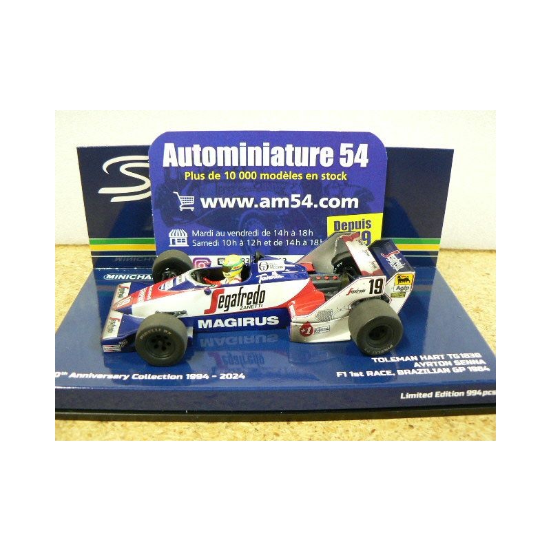 日本最大の Ayrton n°19 183B TG Hart Toleman 1984 Senna Version Dirty 自動車
