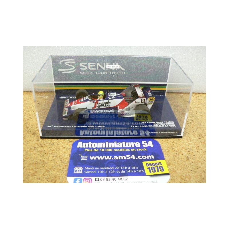1984 Toleman Hart TG 183B n°19 Ayrton Senna Dirty Version