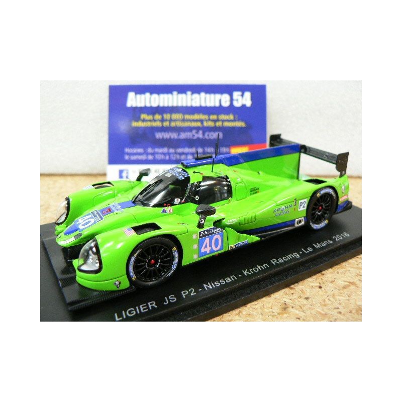 2016 Ligier JS P2 Judd Krohn Racing n°40 Krohn - Jonsson - Barbosa LMP2 Le Mans S5122 Spark Model