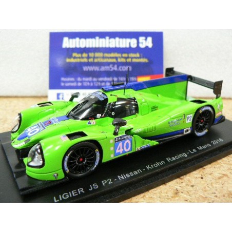 2016 Ligier JS P2 Judd Krohn Racing n°40 Krohn - Jonsson - Barbosa LMP2 Le Mans S5122 Spark Model