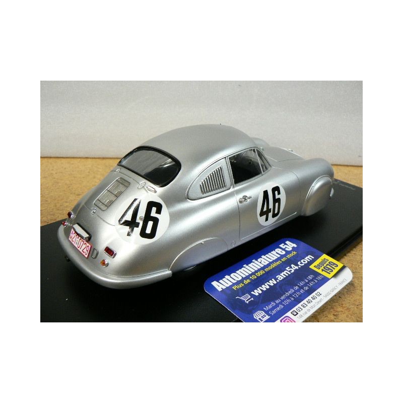 1951 Porsche 356 SL n°46 Veuillet - Mouche Le Mans 18S861 Spark Model