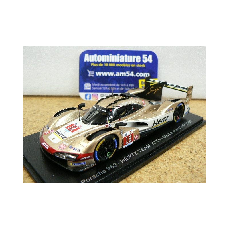 2024 Porsche 963 Hertz Jota n°12 Stevens - Nato - Ilott Le Mans S9118 Spark Model