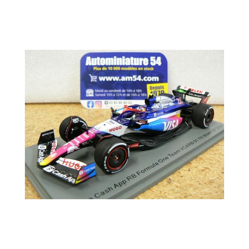 2024 Visa Cash Racing Bull VCARB01 n°22 Yuki Tsunoda 7th Miami GP S9534 Spark Model