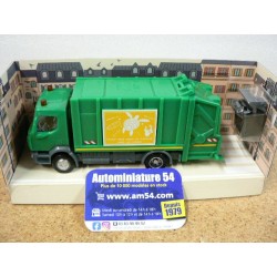 Renault Truck D 2.1 Camion Poubelle 431020 Norev Plastigam