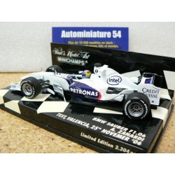 2006 Sauber BMW F1 06 Zanardi Valencia 25th November 400060599 Minichamps