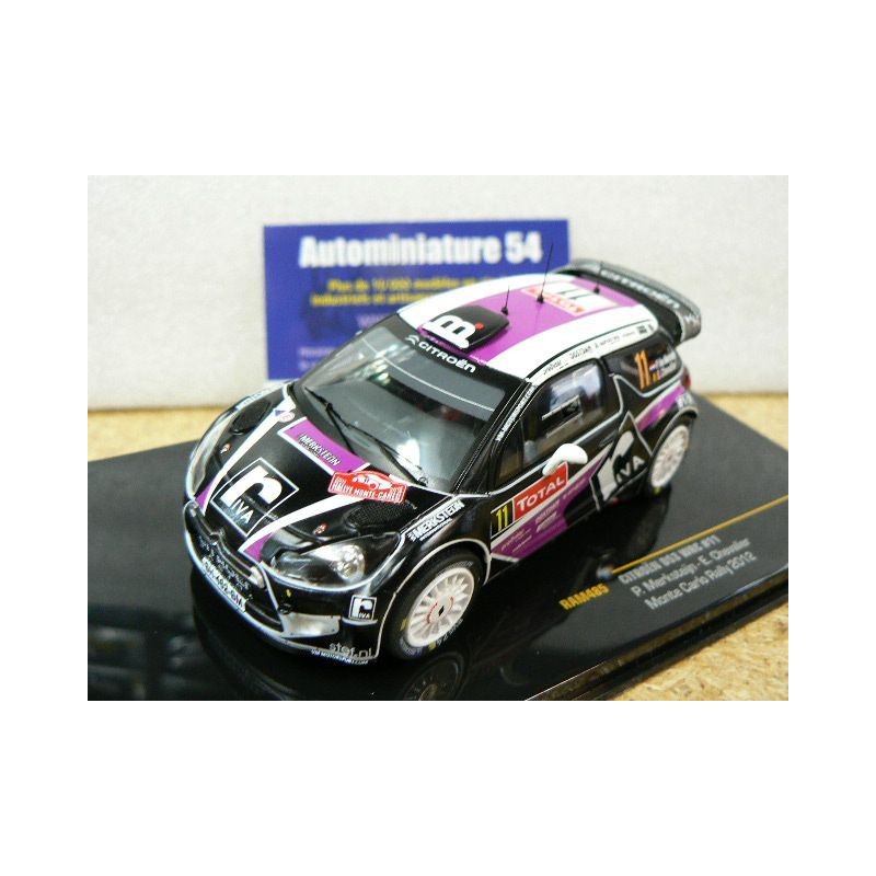 2012 Citroen DS3 WRC n°11 Merksteijn - Chevalier Monte Carlo RAM485 Ixo Model