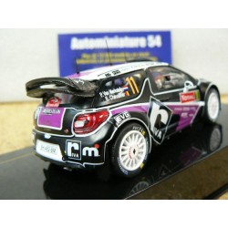 2012 Citroen DS3 WRC n°11 Merksteijn - Chevalier Monte Carlo RAM485 Ixo Model
