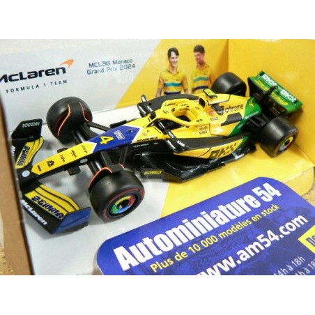 2024 McLaren MCL38 n°4 Lando Norris Monaco GP 18-38214-4Mo Bburago Racing