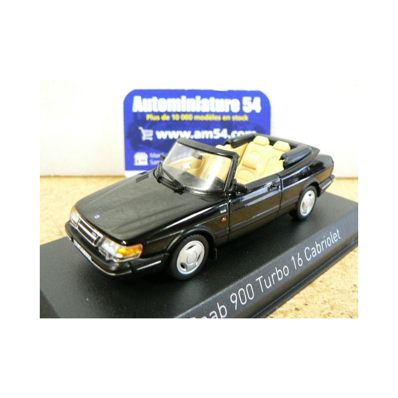Saab 900 Turbo 16 cabriolet Black 1992 810045 Norev