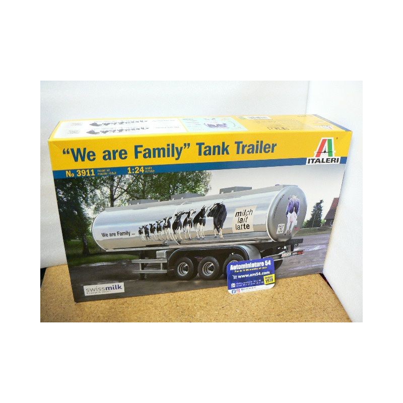 Tank Trailor "We are Family" Remorque CViterne lait n°3911 Italeri  Maquette