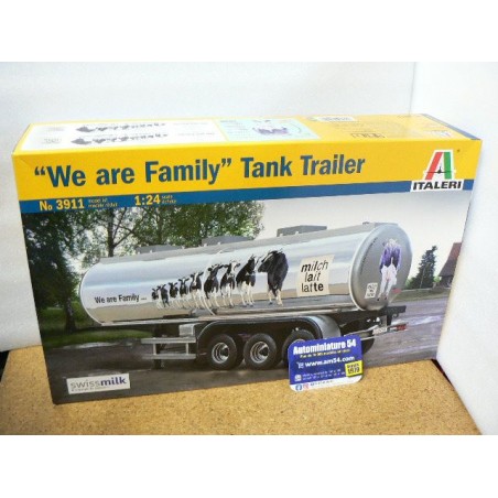 Tank Trailor "We are Family" Remorque CViterne lait n°3911 Italeri  Maquette