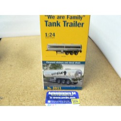 Tank Trailor "We are Family" Remorque CViterne lait n°3911 Italeri  Maquette