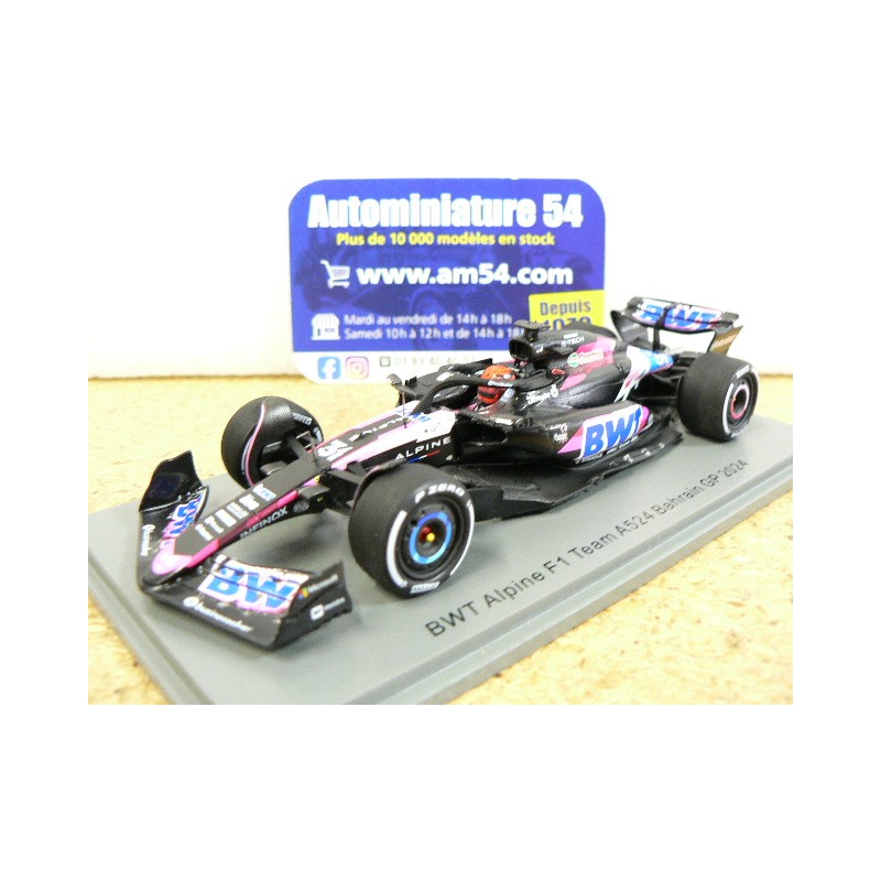 2024 Alpine BWT F1 Team A524 n°31 Esteban Ocon Bahrain GP S9518 Spark Model