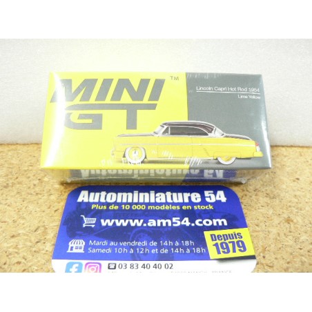 Lincoln Capri Hot Rod Lime Yellow 1954 MGT00794 True Scale Models Mini GT 1.64