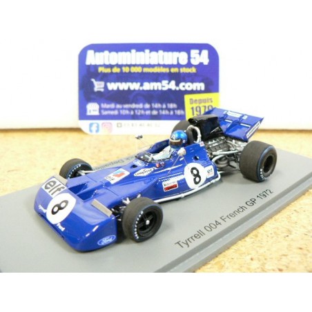 1972 Tyrrell 004 n°8 Patrick Depailler French GP S7219 Spark Model