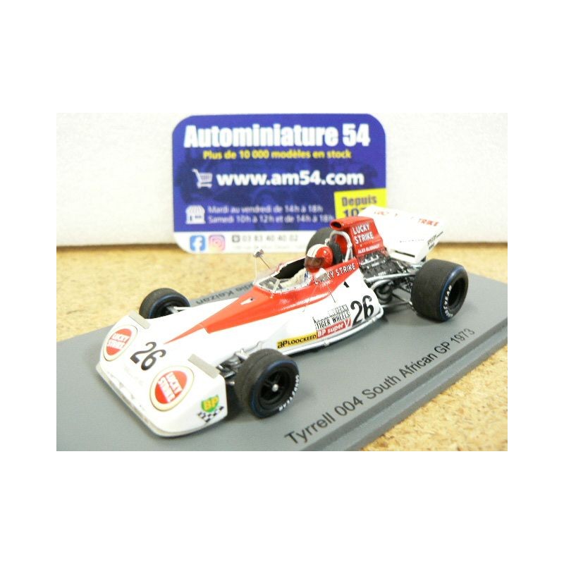 1973 Tyrrell 004 n°26 Eddie Keizan South African GP S7233 Spark Model