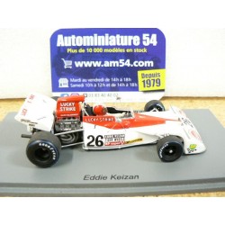 1973 Tyrrell 004 n°26 Eddie Keizan South African GP S7233 Spark Model