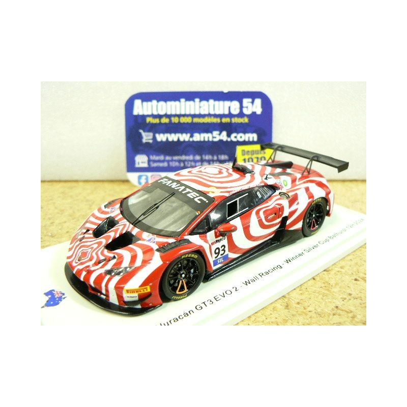 2024 Lamborghini Huracan GT3 Evo n°93 Wall Racing ( BASF Design ) 1st winner Silver Cup Bathurst 12H AS072 Spark Model