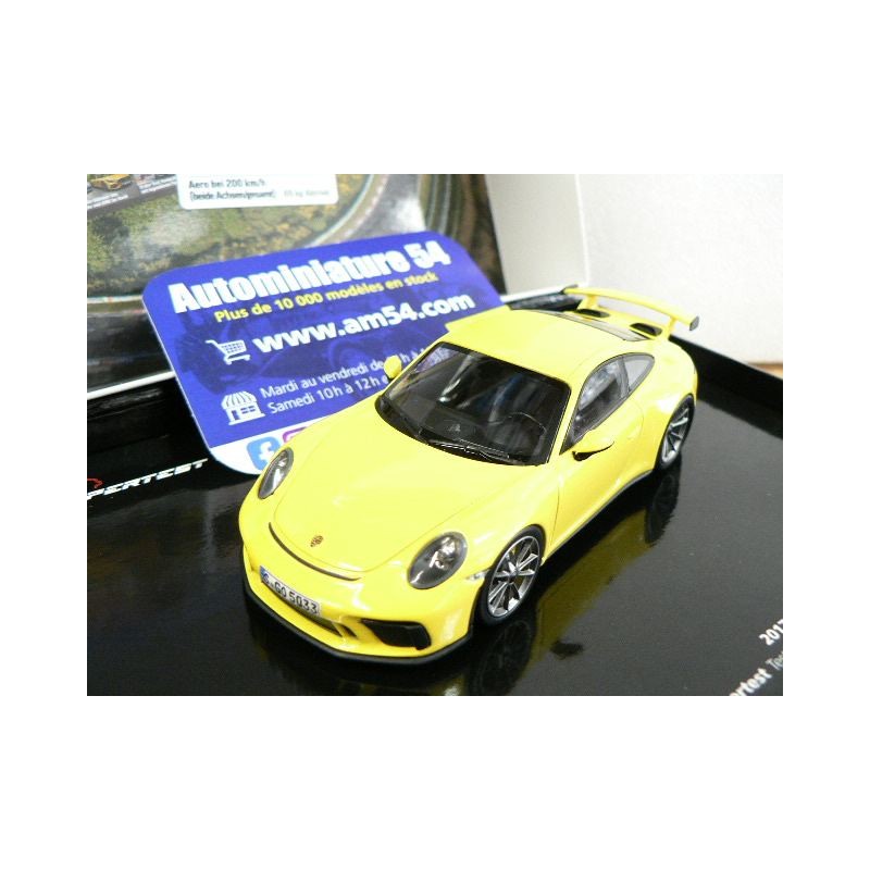 Porsche 911 - 991.2 GT3 2017 Yellow "Sport Auto" 25th Anniversary 410066029 Minichamps