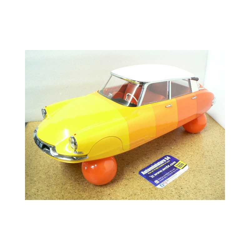 Citroen DS 19 Sur ballons 1959 Nuancier d'Orange 1/12 121581 Norev