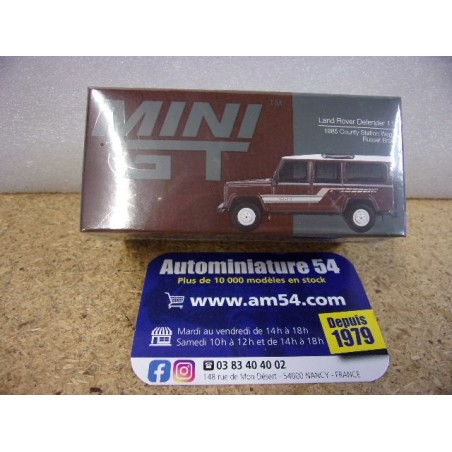 Land Rover Defender 110 County Station Wagon Russet Brown 1985 MGT00734 True Scale Models Mini GT