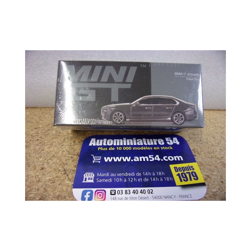 BMW i7 xDrive60 Dravit Grey MGT00818 Mini GT