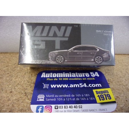 BMW i7 xDrive60 Dravit Grey MGT00818 Mini GT