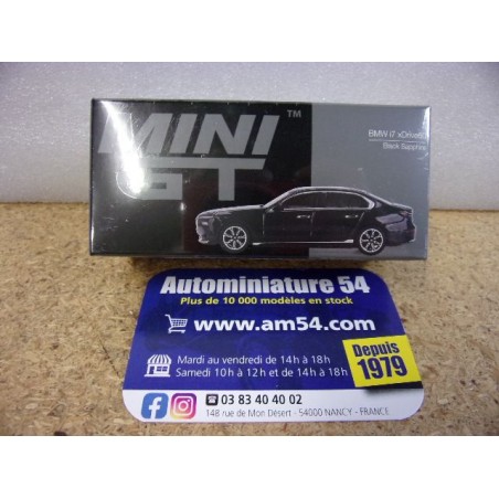 BMW i7 xDrive60 Black Sapphire MGT00802 Mini GT