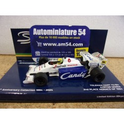 1984 Toleman Hart TG 184 n°19 Ayrton Senna 2nd Place Monaco Dirty Version  540843399 Minichamps