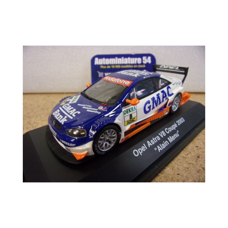 2003 Opel Astra V8 Coupé n°8 Alain Menu 04889 Schuco