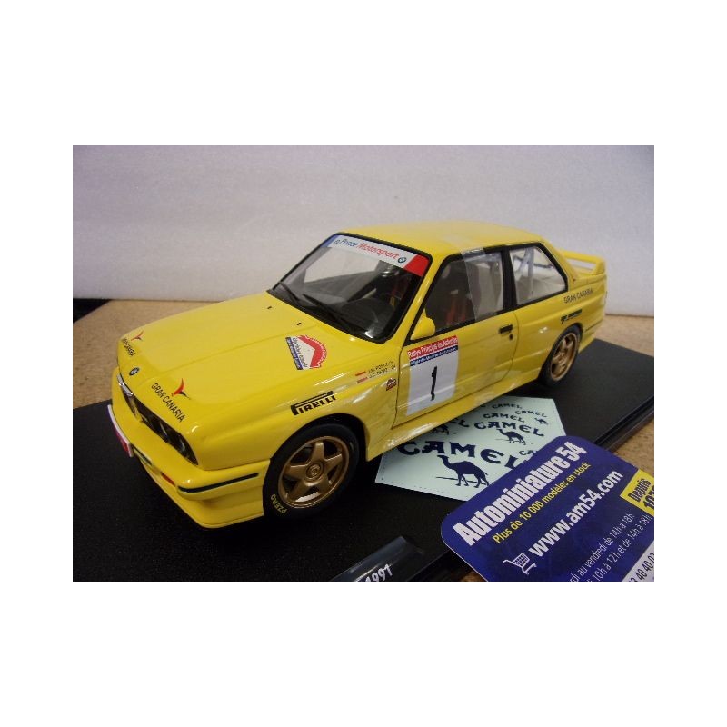 1992 BMW E30 M3 GrA n°1 Ponce - Deniz Rally Asturias Rallye Ypres S1801528 Solido
