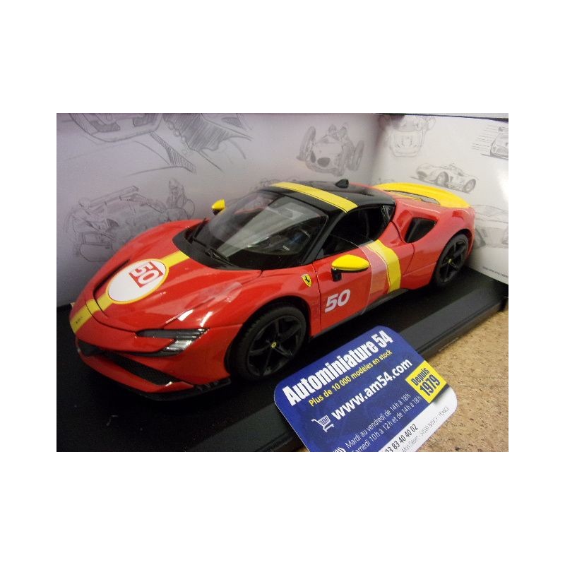 Ferrari SF90 Stradale Red Assetto Fiorano Le Mans 18-16021 Bburago Race&Play
