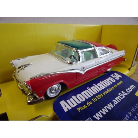 Ford Crown Victoria Red - White 1955 94202 YatMing Lucky Die Cast